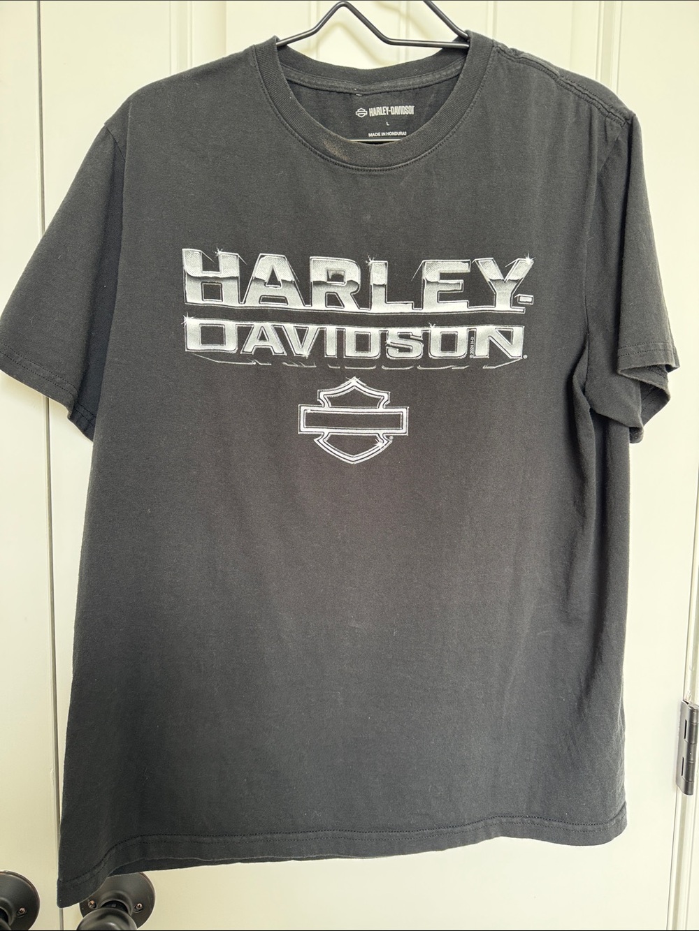 Harley-Davidson Black T-Shirt with Silver Logo